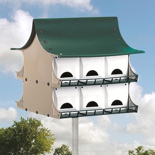 S&K Dual Purple Martin Houses, Expandable Option, 24 Rooms