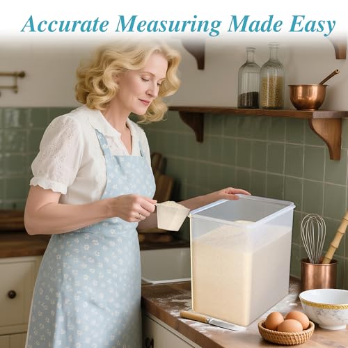 Vtopmart 9.5L Flour Sugar Storage Containers, 2 Pack, Each Fits 12.5 lb | Each for 12.5 lb Flour, Airtight Seal, Multiple Sizes, BPA Free, Food Grade Material, Dishwasher Safe (Not Lids) - color: Black, size: 9.5L