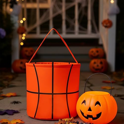 XinblueCo Baseball Basket Easter Baskets for Canvas Easter Egg Hunt Baskets - color: Basketball Basket4