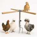 Chicken Perch Toys for Coop, Perches Adjust Height 6-17" for Young Chickens | Portable Wooden Roosting Bar for Bantams, Silkies &Small Backyard Flock, Height Adjustable Outdoor Chicken Playground Stand - size: H=23.6inch