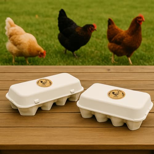 320 Pcs Farm Fresh Eggs Carton Labels, 2 Inch Round Kraft Paper Style Unwashed Eggs Labels Self-Adhesive Egg Packaging Stickers for Chicken Egg Box Container Farm Supplies - color: Kraft Paper Style