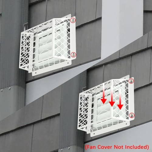 Dryer Vent Bird Guard,Dryer Vent Cover Outside for 3-4 inch Vent Hoods | Universal Outdoor Bird Guard for Dryer Vent & Bathroom Exhaust,Galvanized Steel Bird Cage 7"Lx7"Wx5"H,Prevent Bird From Enter - size: 7"Lx7"Wx5"H, style: White-1PCS