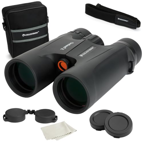 Celestron Outland X 10x42 Binoculars for Wildlife & Hunting | Built for the Outdoors, Rugged Rubber-Armored Body, Waterproof, BaK-4 Prisms, Multi-Coated Optics, Bright, Clear Views - size: 10x42 Outland X, style: Outland X 10x42