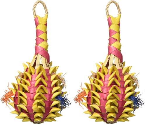 Planet Pleasures Pineapple Foraging Toy, Small (Pack of 2) - size: Small (Pack of 2)