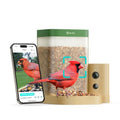 Smart Bird Feeder with Camera for Rookie, Camera Bird Feeder Dual Night Vision, AI Recognition IP66 Waterproof for BirdLovers - style: AI Permanent Service