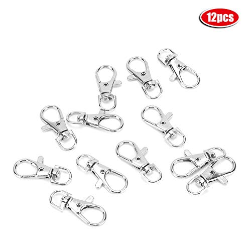 12 Pcs Bird Cage Locks, Metal Pet Cage Door Lock Hook Clip Prevent Claw Trigger Open Birds Cage Accessories