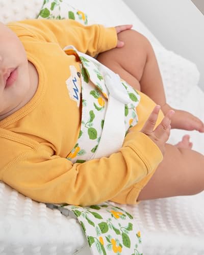 Changing Pad Strap & Changing Table Strap, Baby Safety Belt, Green | Soft, Adjustable, Safety Secure Anti-Escape for Infants 0-24M. Easy-Clean, Comfortable & Portable - color: Green/Yellow