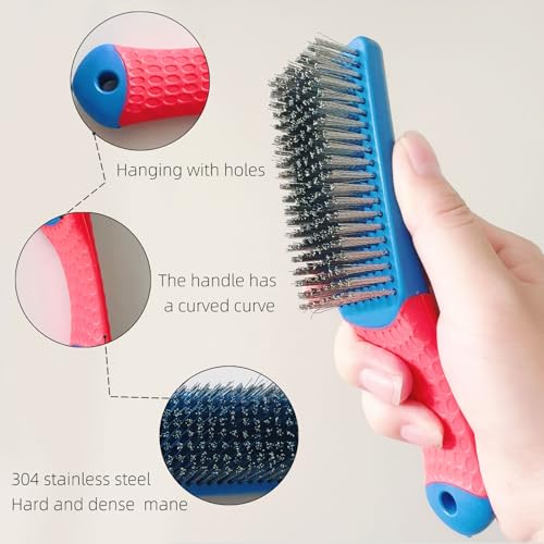 2 Pcs Bird Bath Hard Wire Brushes，Iron Out Rust Stain Remover，Bathtub Cleaning Brush，Hummingbird Feeder Cleaning Brushes，Outdoors Fountain Cleaner Safe for Birds，Bird Cage，Concrete，Birdbaths，Bow - style: Hard Wire Brush