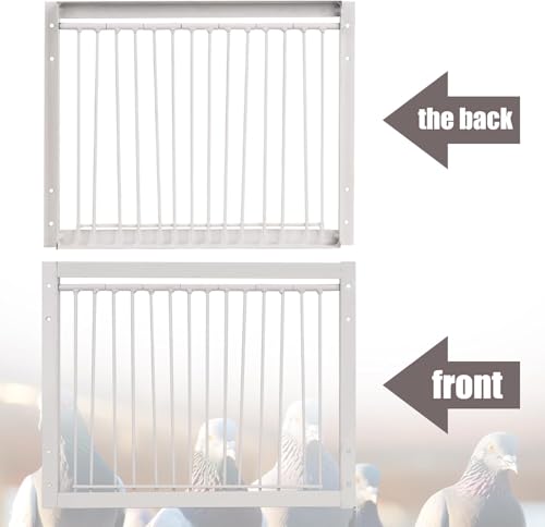 11.8in(30cm) Pigeon Cage Door One Way Entrance Door Bird T Trap Birdcage Iron Wire Trap Door for Racing Pigeon Bird Cage Breeding Supply