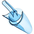 San Jamar Ergonomic Ice Scoop with Shield and Tapered Chute - Easy to Clean, 20-24 Ounce,Blue - size: 20 oz to 24 oz