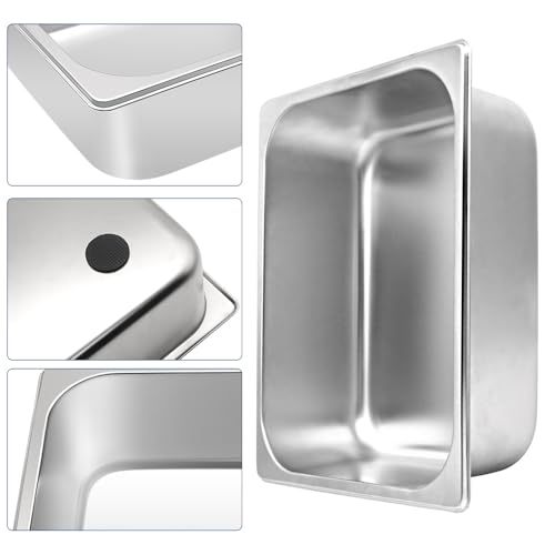 Dog Dish Stainless Steel Water and Feed Bowl with Non-Slip Pads (1.85Gal-1Set) - size: 1.85Gal-1Set
