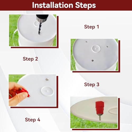 100 PCS Automatic Chicken Waterer, 3 Way Spring Type Automatic Chicken Water Nipples Chicken Waterer Nipples Replacement Parts for Farm Feeder