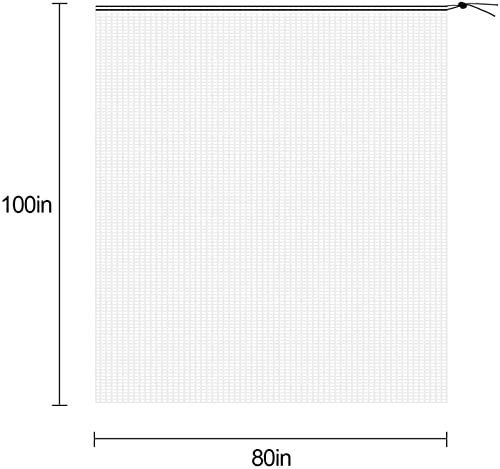 PURPLE STAR 1N 6 x 7 Feet Insect Bird Barrier Netting Mesh with Drawstring, Garden Bug Netting Plant Cover for Protect Plant Fruits Flower from Insect Bird Eating - color: 6x7 Ft