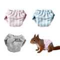 3 Pcs Washable Squirrel Diapers, Reusable Squirrel Diaper, Highly Absorbent with Adjustable Waistline Diapers for Squirrels, Guinea Pigs, and Small Sugar Gliders (3.9" - 6.3", S)