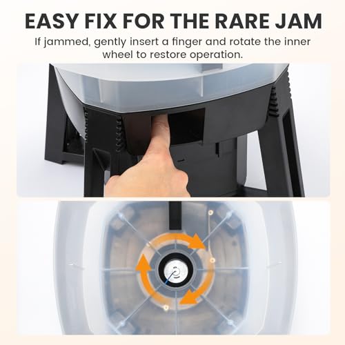 12L Automatic Chicken Feeder with Timer, Solar & AC Powered | Build in 6 Programmable Feeding Times, with Adjustable Feeding Distance for Chickens Poultry Sealed & Proof Design