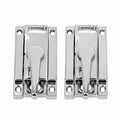 30001H Half Circle Lock for Bird Cages, Durable and Lightweight Bird-Safe Lock with Reflective Finish, Easy 2-Part Installation, Ideal for Cage Door Security (Pack of 2) - size: Pack of 2