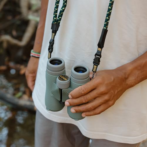 Nocs Provisions Field Issue Compact 10x42 Waterproof Binoculars, Shockproof | Fogproof,10X Magnification, Bak4 Prism, Multi-Coated Lens, Adults & Kids, Hunting, Bird Watching, Hiking & Wildlife Viewing - color: Brick Red, size: 10x42