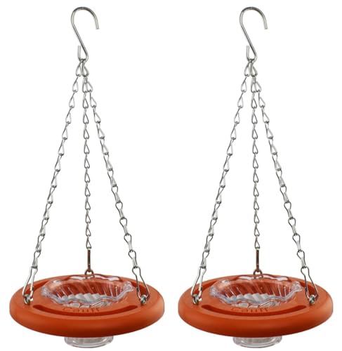 Oriole Bird Feeder, 6 Inch Orange Fruit Jelly Feeder, Baltimore Oriole Hanging Design (2)