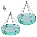 2Pcs Bird Seed Catcher for Outdoor Feeders, Bird Feeder Trays to Catch Seed, Upgraded Version Can Prevent Strong Winds. (24 inches) - style: 24 inches