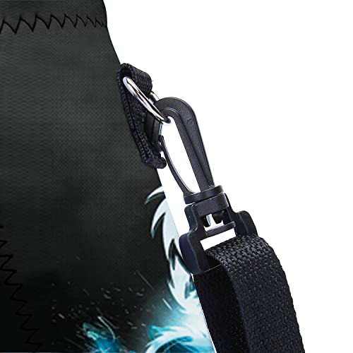 AMARY 500ML Neoprene Water Bottle Carrier Bag with Adjustable Shoulder Strap,Insulated Water Bottle Cover for Stainless Steel/Glass/Plastic Bottles 16.9OZ (dragon) - color: Dragon