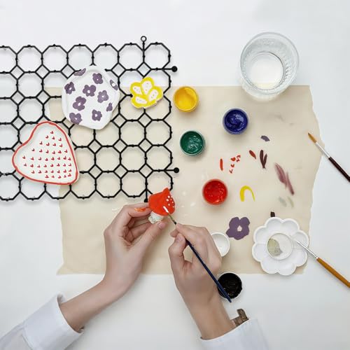 20 Pcs Craft Drying Rack, Eggs Drying Rack, Rock Drying Rack for Classroom Crafts Rocks and Egg Painting Perfect for Painting DIY Crafts and Other Small Arts and Crafts