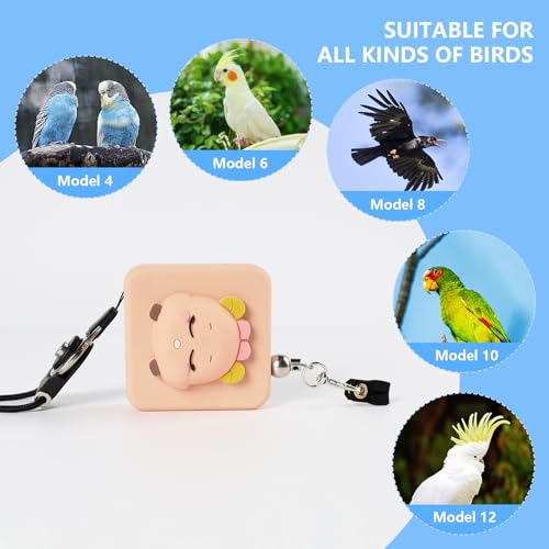 Bird Leash, Elyssnova 2024 New Bird Harness, Retractable Parrot Leash, Used for Bird Flight Training, 0-20 Feet Freely Adjustable, Suitable for Various Birds