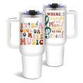 DUUV Music Tumbler 40oz, Insulated Inspirational Music Gifts for Women | Musics Lover Tumbler Leakproof, Musicial Student Gift for Musicians Singer Teacher, Birthday Gift for Guitar Players, 1 Pack - color: Creating Music