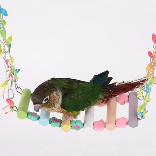 Bird Swing for Cage Branch Swing Suspending Parrot Toy Household Bird Toy Bite-Resisting Parrot Toy for Lovebird Conure Budgie Quaker Suspending Toy
