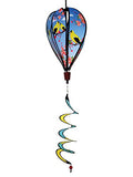 In the Breeze Goldfinch Family 6-Panel Kinetic Hot Air Balloon Wind Spinner,11" W x 17" H, 26" Tail,1056 - color: Goldfinch Family