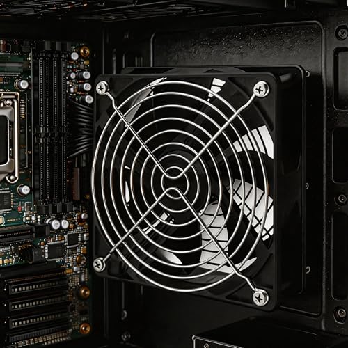 120mm x 38mm 12V Brushless Axial Cooling Fan Computer Fan | AC 100V-240V Speed Control,Ball Bearing,for Chassis Case Receiver Amplifier DVR PlayStation Xbox Cabinet Server Greenhouse - style: 4.72inx1.5in