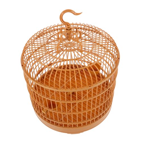 Vintage Hanging Bird Cage Round Decorative Bird Cage for Parakeets and Other Pets Multi-Functional Lightweight Design for Home Decor