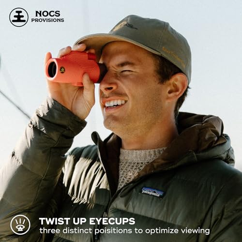 Nocs Provisions Zoom Tube 8x32 Monocular, Bird Watching & Backpacking | 8X Magnification Telescope, Bak4 Prism, Wide Field of View for Wildlife Viewing - color: Chartreuse Green