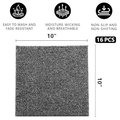 Chicken Nesting Pads, 16 Pack Nesting Pads for Chicken Coop, 10×10 Inch Washable Laying Box Pads for Chickens Coop, Reusable Chicken Laying Mats(10” x 10”,16 Pack)