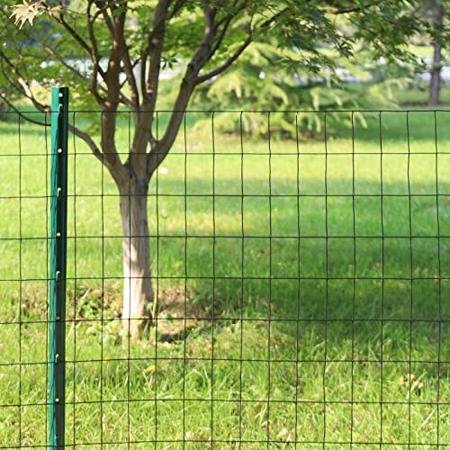 Black PVC Coated Welded Wire Fence 24" x 25' Roll, 2"x3" Mesh, 16 Gauge | Vinyl Coated Garden Fencing, Yard & Pet Barrier, Chicken Wire Fencing, Dog Enclosure Mesh, Vegetable Plant Protector - color: Black, size: 2''x3'' 16GA 24''x25'