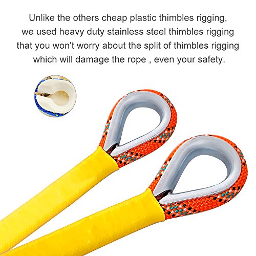 X XBEN Outdoor Climbing Rope 10M(32ft) 20M(64ft) 30M(96ft) 50M(160ft) 70M(230ft) 152M(500FT) 352M(1000FT) Static Rock Climbing Rope for Escape Rope Ice Climbing Equipment Fire Rescue Parachute - color: Orange, size: 1/3 Inch x 32 Feet