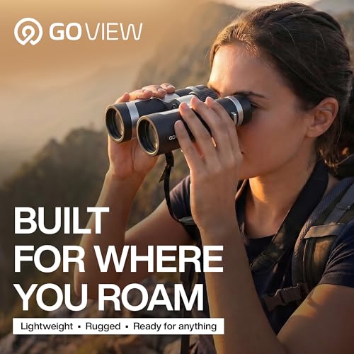 ZOOMR 10x34 Binoculars for Adults, BAK4 Prism - Phantom Black | Lightweight, Fully Multi-Coated Optics, Smartphone Adapter Compatible, Waterproof IPX5/6 PORTR™ - color: Phantom Black