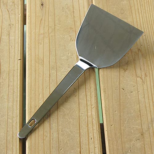 Nagao Tsubamesanjo Okonomiyaki Spatula, Width 3.7 inches (9.3 cm), Stainless Steel Pattern, Made in Japan