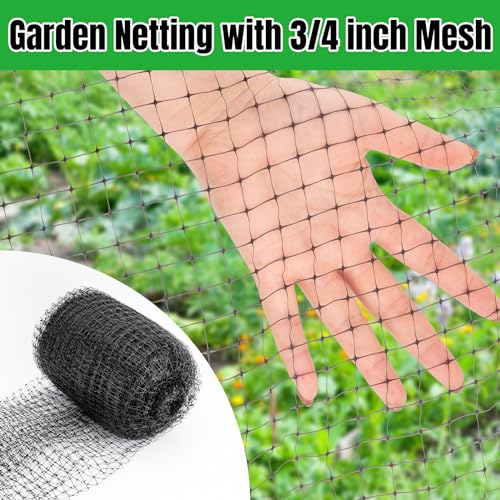 NONMON Bird Netting Deer Fence Netting 2 Pack 5x100FT | Heavy Duty Garden Netting for Chicken Coop, Fruit Trees, Plants, Vegetables Against Birds, Deer, Squirrels and Other Animals - size: 5 x 100ft - 2 Pack