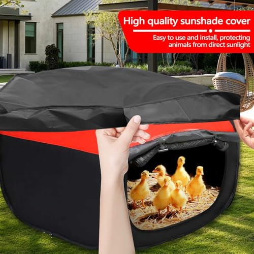 ASTIMESA Double Door Brooder Box for Chicks, Breathable Pop up Chicken Brooder, Foldable Large Chick Starter Kit, 45.1" x 19.9" Brooding Playpen/Tent Holds Up to 20 Duck Quail Gosling