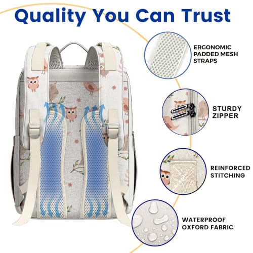 Baby Diaper Bag Backpack - Large Bag for Boys & Girls, Waterproof Diaper Backpack - Travel Diaper Bags w/Changing Pad, Baby Registry Search & Shower Gifts - Essentials Must Haves Newborn Stuff - color: N. Baby Birds, style: Classic