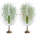 Fruit Tree Netting for Cicadas - with Zipper 2 Pcs 6 x 5.3FT Garden Bird Netting for Blueberry Bushes with Drawstring,Insect Plant Protection Mesh Net Bags for Tomato,Cicada,Animals (2, 5.3 x 6 FT) - size: 5.3 x 6 FT