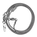 Alipis Parrot Foot Chain Ankle Ring 21.65 Inch Thin Stainless Steel Bird Anklet for Cockatiels Peonies Lovebirds Anti-Off Durable Pet Harness