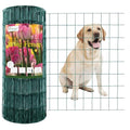 Green PVC Coated Welded Wire Fence 24" x 100' Roll, 2"x3" Mesh, 16 Gauge | Vinyl Coated Garden Fencing, Yard & Pet Barrier, Chicken Wire Fencing, Dog Enclosure Mesh, Vegetable Plant Protector - color: Green, size: 2''x3'' 16GA 24''x100'