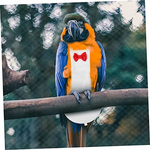Yardwe Bird Diaper for Parrots and Birds and Breathable Reusable Diaper Suit for Outdoor Activities Cute Bow Design - size: 12x6cm
