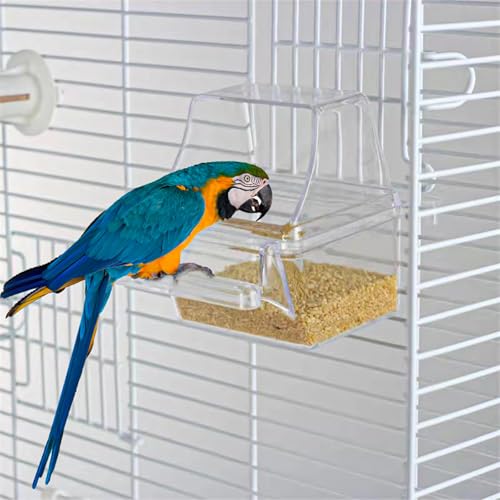 4 Pcs Bird Feeder Water Dispenser, Bird Feeder and Drinker Set, Automatic Bird Feeder for Cage, Hanging Bird Food Bowl, Bird Cage Accessories for Hamsters,Pigeons,Parrot - size: 4pcs