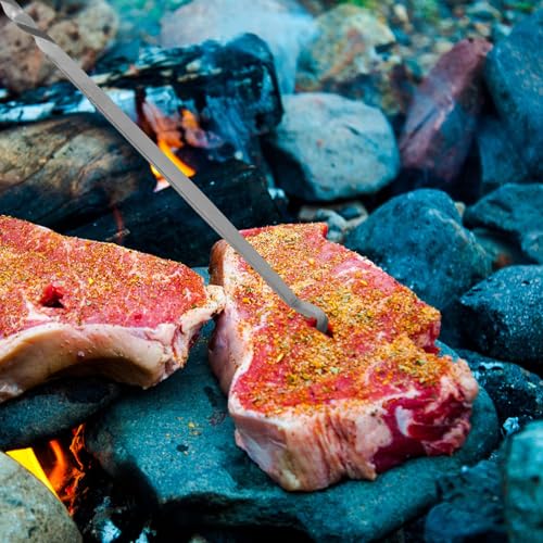 Stainless Steel BBQ Flipper Turner, Heat Resistant Meat Turner for Cooking and Grilling