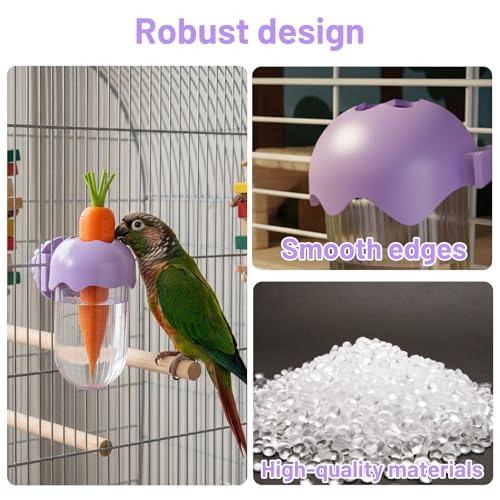 Parakeet Cage Accessories, Millet Holder for Bird Cage, No Mess Bird Feeder Suitable for Pet Feeding and Maintaining Food