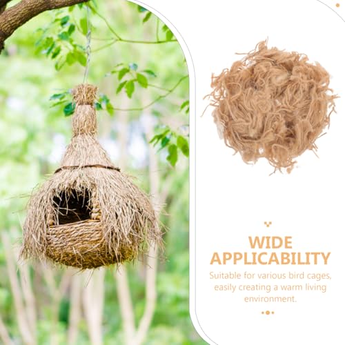 POPETPOP Natural Mixing Bird Nesting Material, Birds Nest Cages Bedding Substrate for Finch Budgie Hummingbird Parakeet - for Building & Hideouts, 40g/1.4 oz