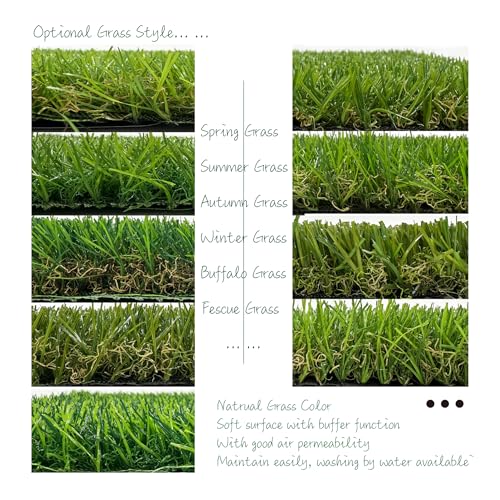 KuGuo Chicken Nesting Box Pads, 6 Pack, 12 x 12 in, Grass Style Mixed | Soft, washable synthetic turf cushions eggs, drains quickly and helps keep nesting boxes cleaner for hens and small pets