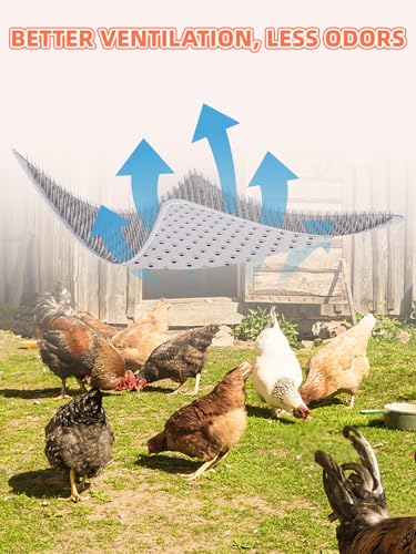 Kalolary 6 Pcs 12"x 14"Silicone Chicken Nesting Pads for Chicken Coop | Nesting Box Liners Reusable Chicken Egg Laying Mats Chicken Bedding for Coop Accessories for Hens Laying Eggs, Easy to Clean